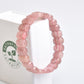 Strawberry Quartz Gemstone Rectangle Cut Bracelet