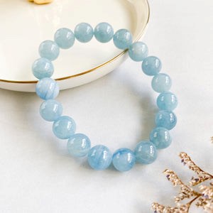 Aquamarine Gemstone Bracelet - 10mm