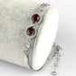 Garnet Gemstone 925 Sterling Silver Bracelet