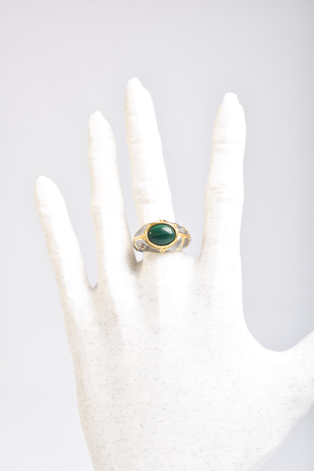 Malachite 925 Sterling Silver Gemstone Ring