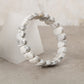 Howlite Natural Gemstone Bracelet 9x14mm Rectangle Cut