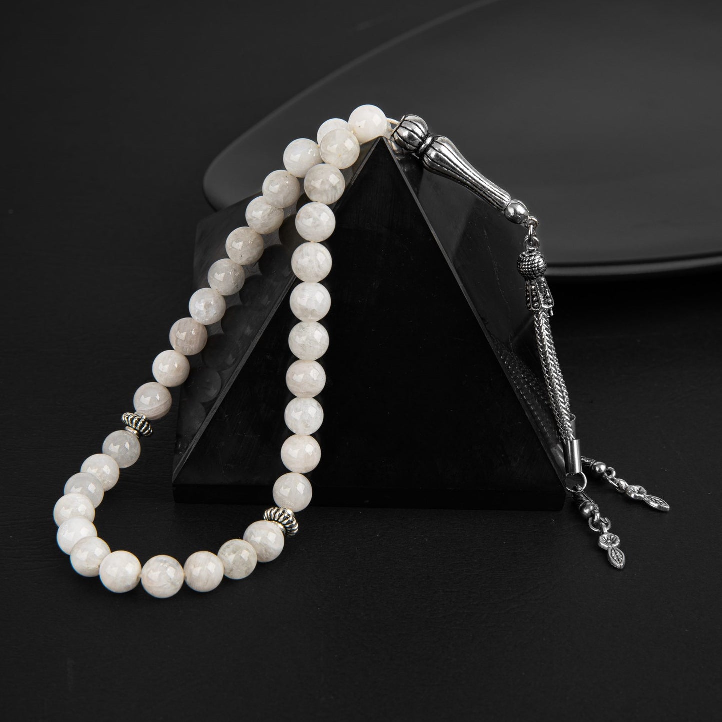 Moonstone Gemstone Prayer Beads - 6mm / 33pc