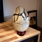 Septarian Dragon Egg Geode on Wooden Stand