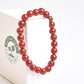 Red Agate Natural Gemstone Bracelet 8mm