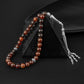 Maroon Garnet Gemstone Prayer Beads - 8mm / 33pc