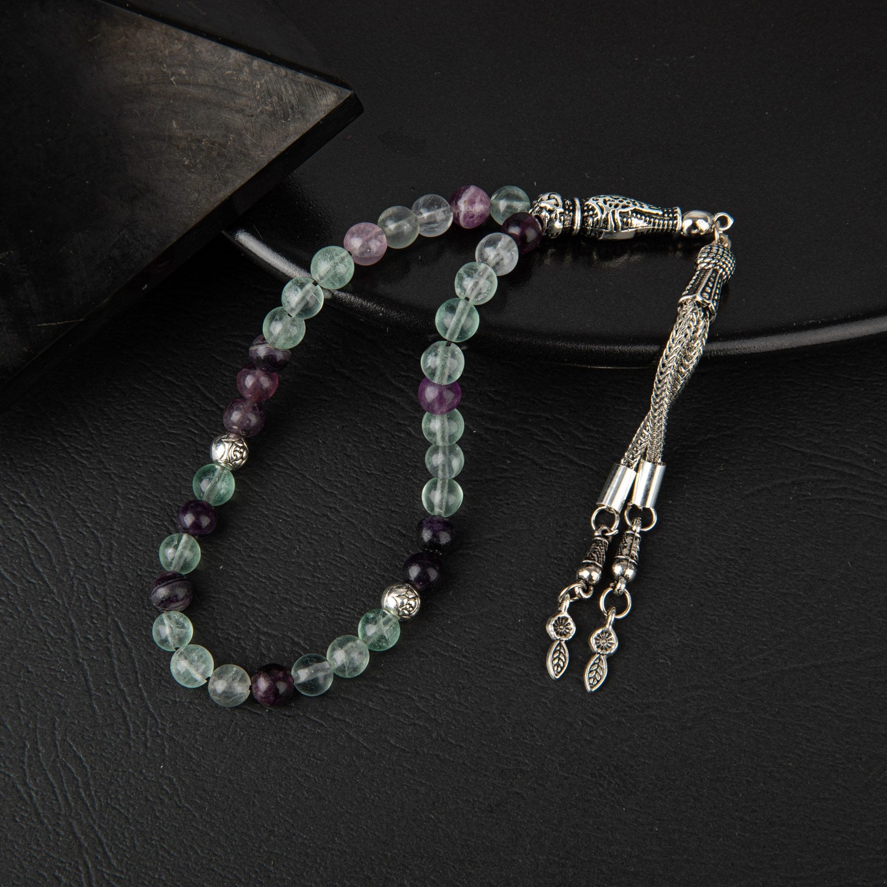 Flourite Gemstone Prayer Beads - 6mm / 33pc