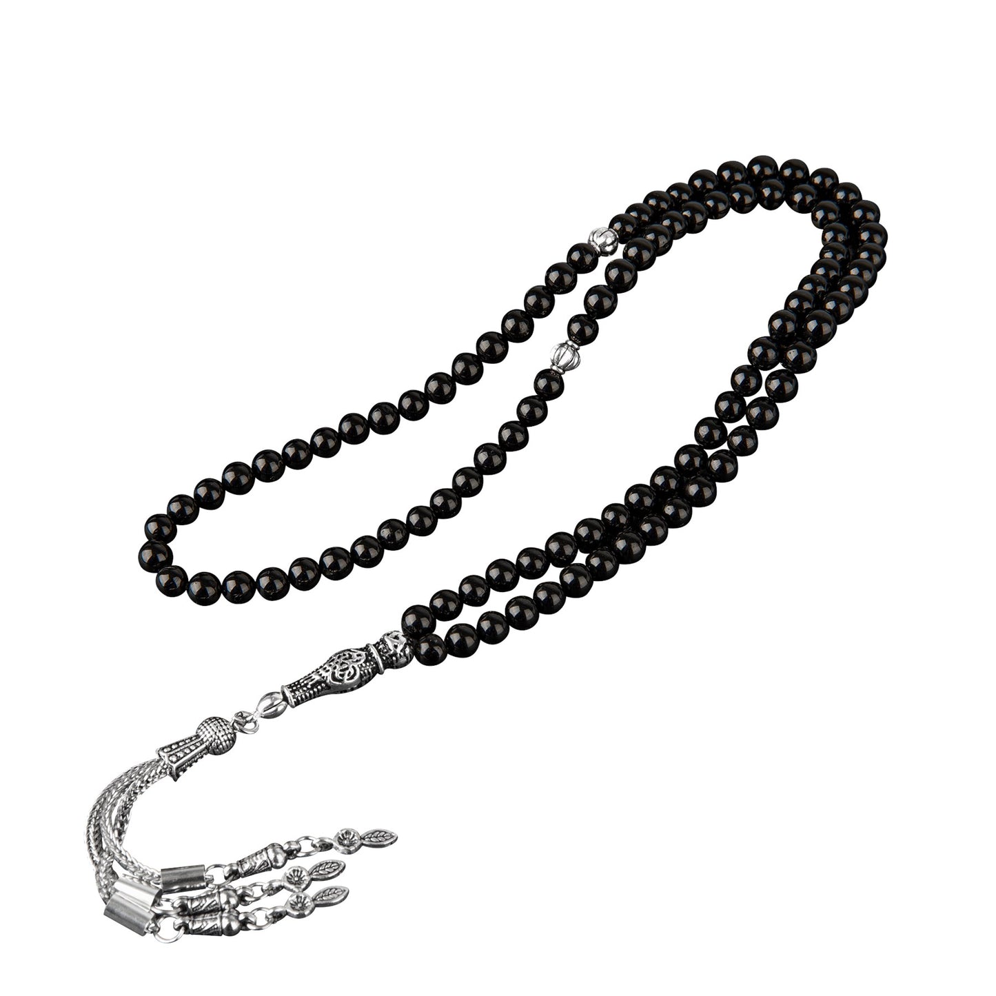 Black Tourmaline Gemstone Prayer Beads - 6mm / 99pc