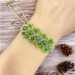 Jade  Natural Gemstone Macrame Bracelet