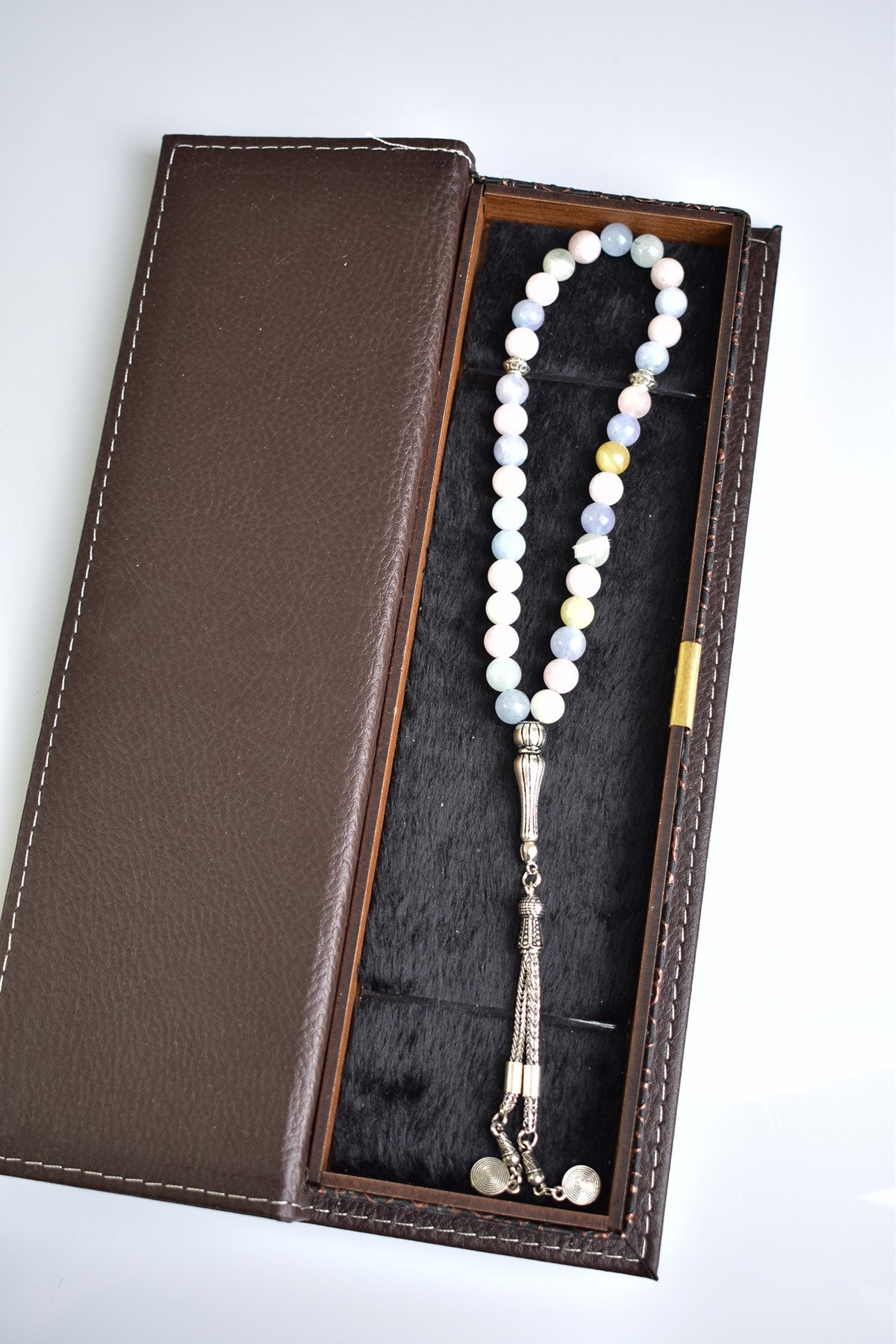 Beryl Gemstone Prayer Beads - 8mm / 33pc