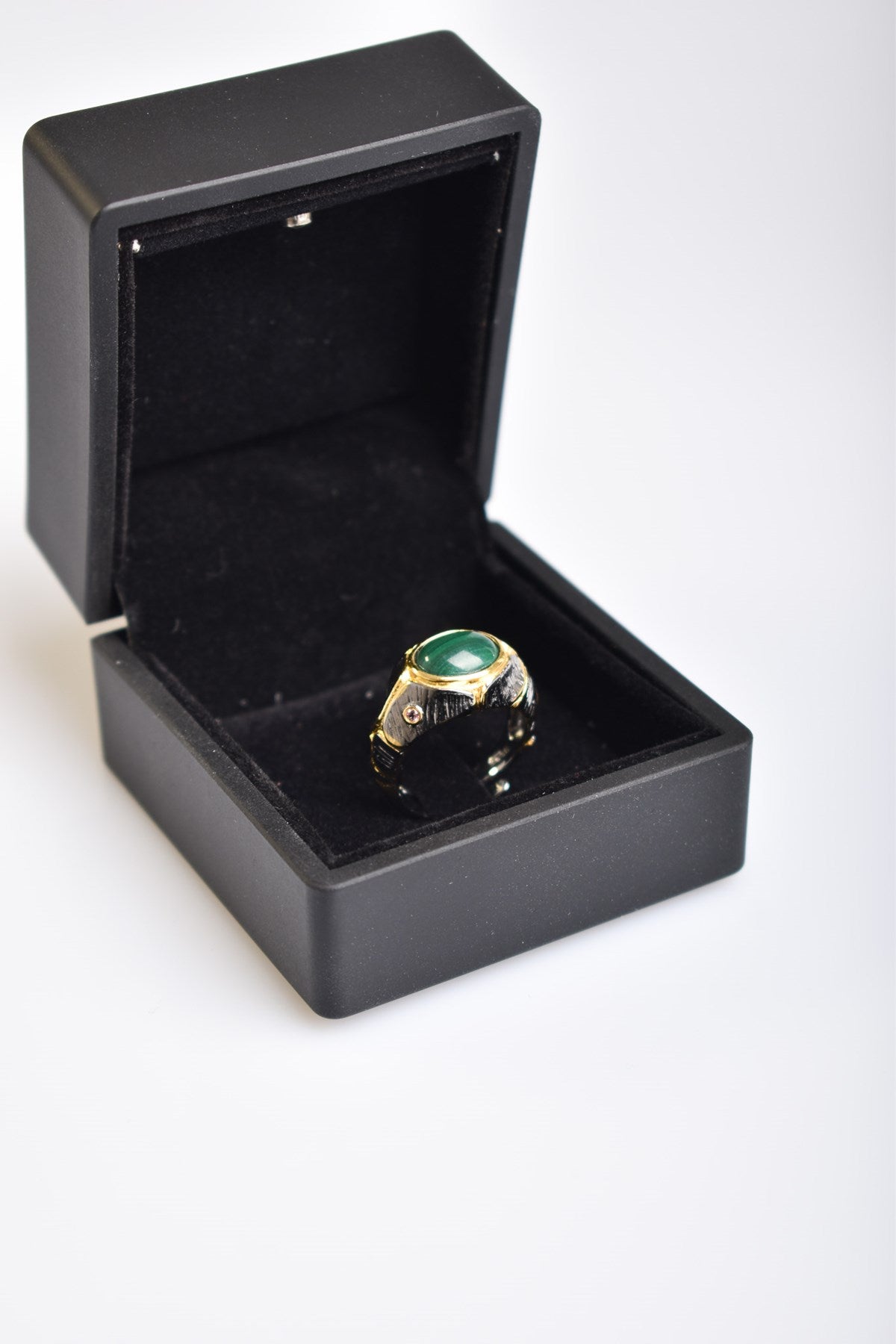Malachite 925 Sterling Silver Gemstone Ring