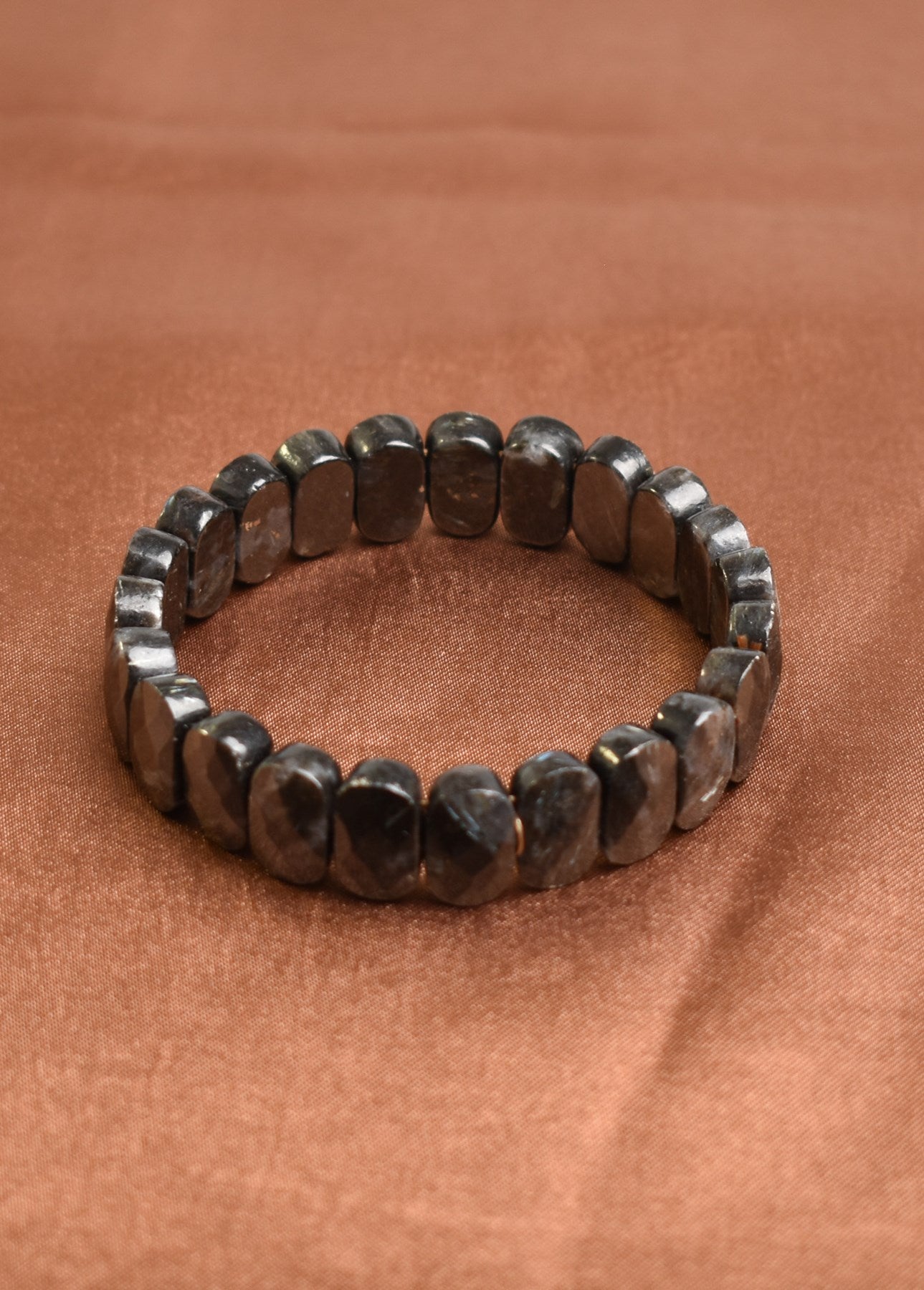 Biotite Natural Gemstone Bracelet 9x14mm Rectangle Cut