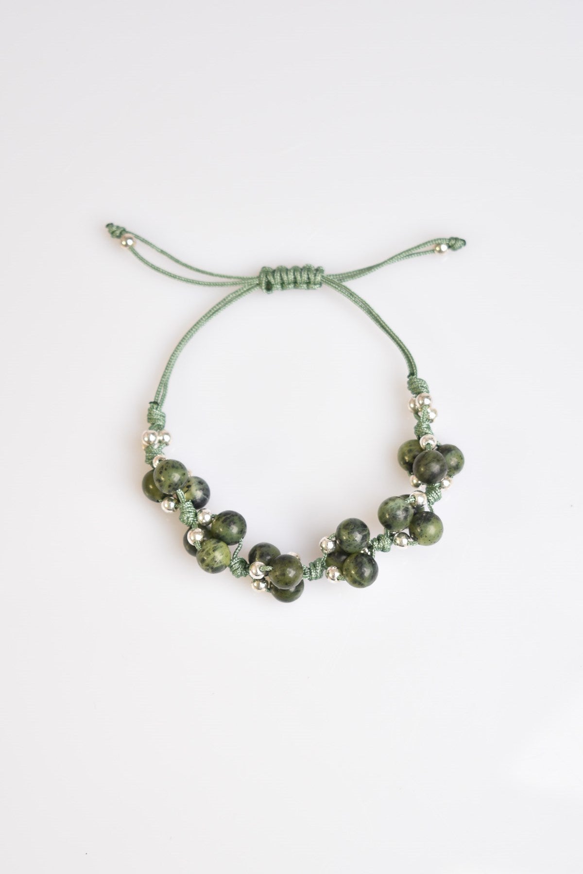 Jade Natural Gemstone Macrame Bracelet