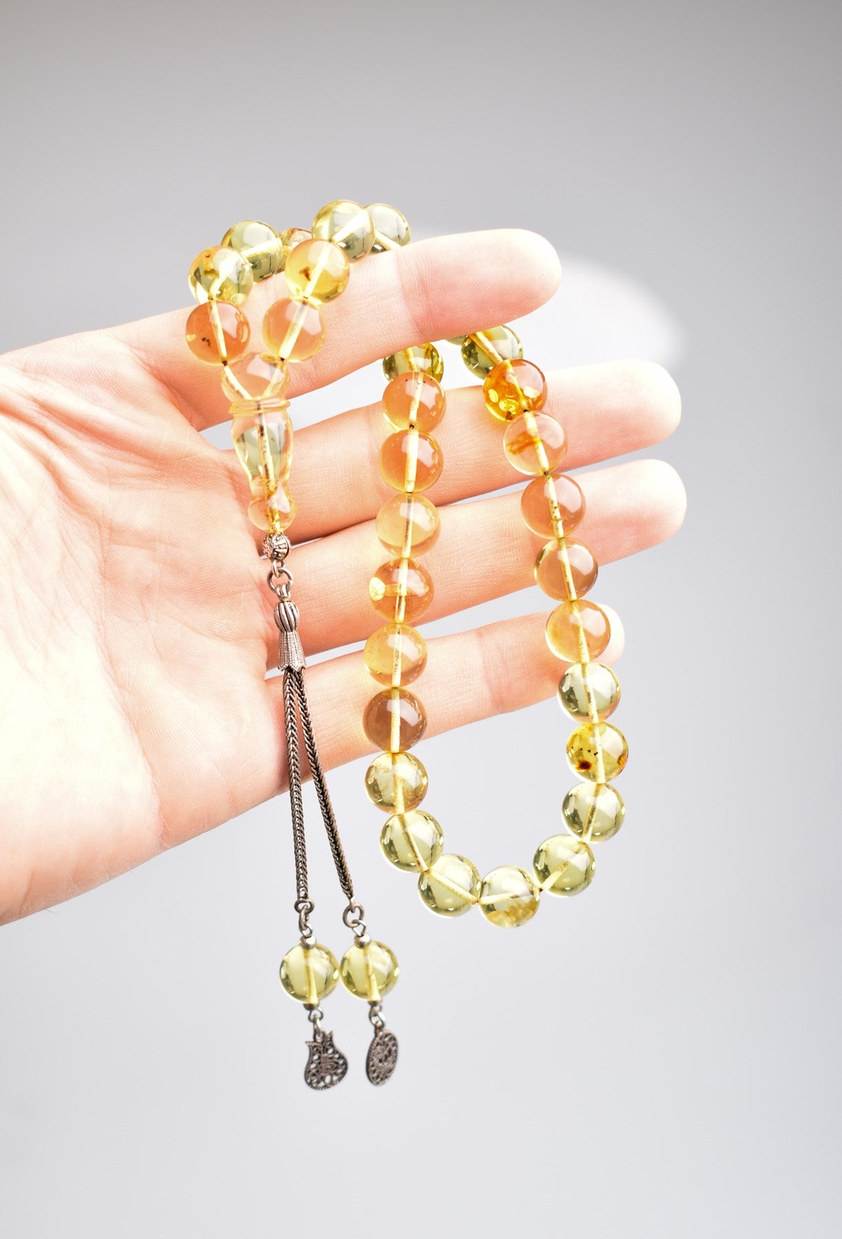 Amber Prayer Beads - 33.3gr / 33pc