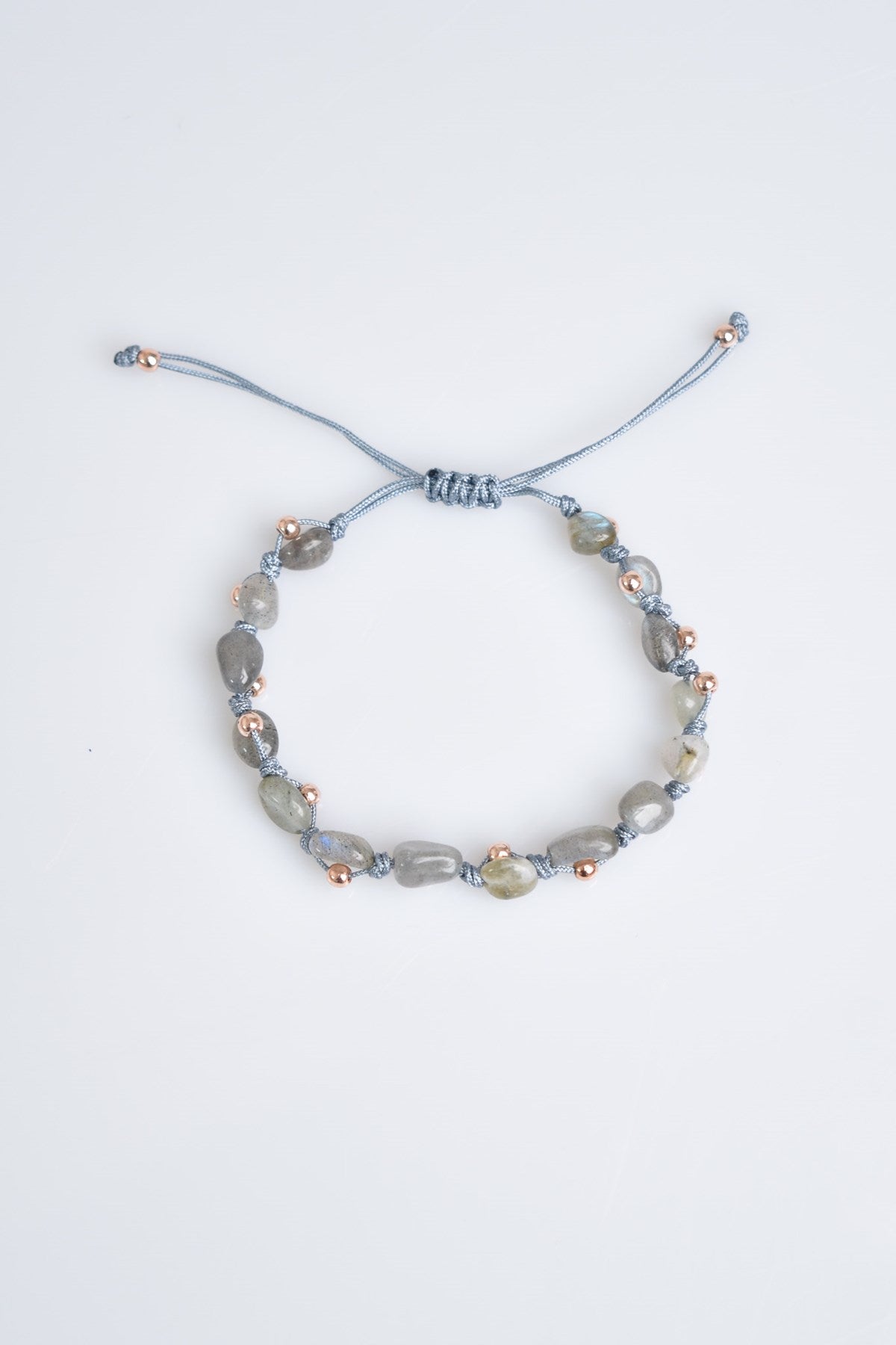 Labradorite Natural Gemstone Macrame Bracelet