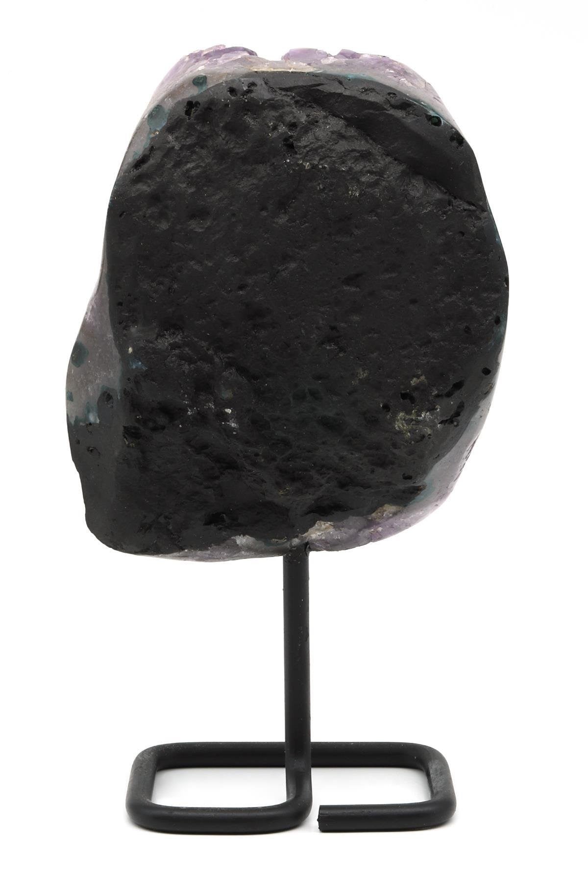 Brazilian Amethyst Geode on Metal Stand