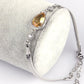 Heated Citrine Gemstone 925 Sterling Silver Bracelet