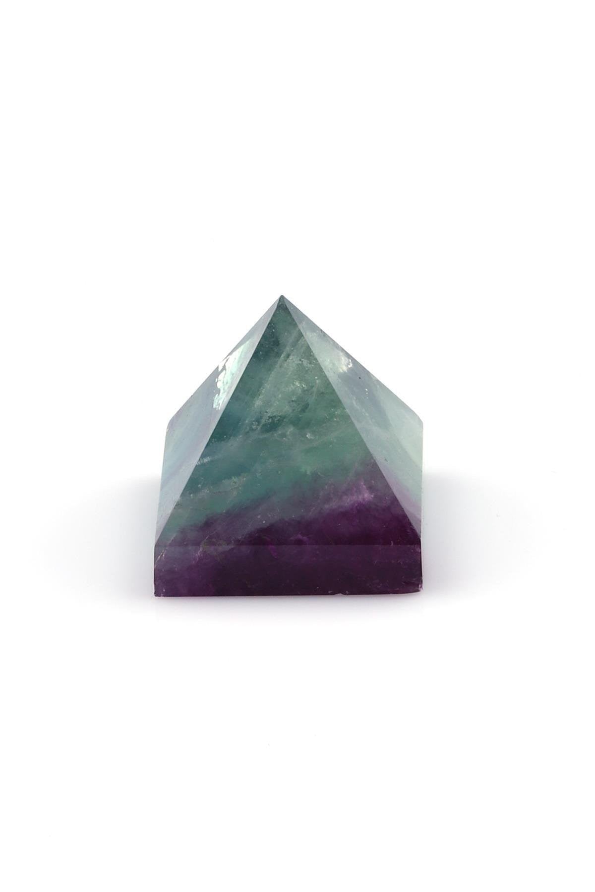 Flourite Natural Gemstone Pyramid