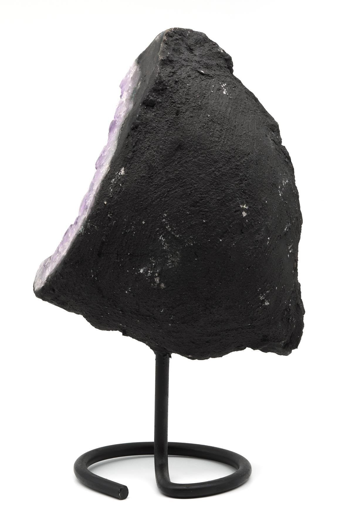 Large Brazilian Amethyst Geode on Metal Stand